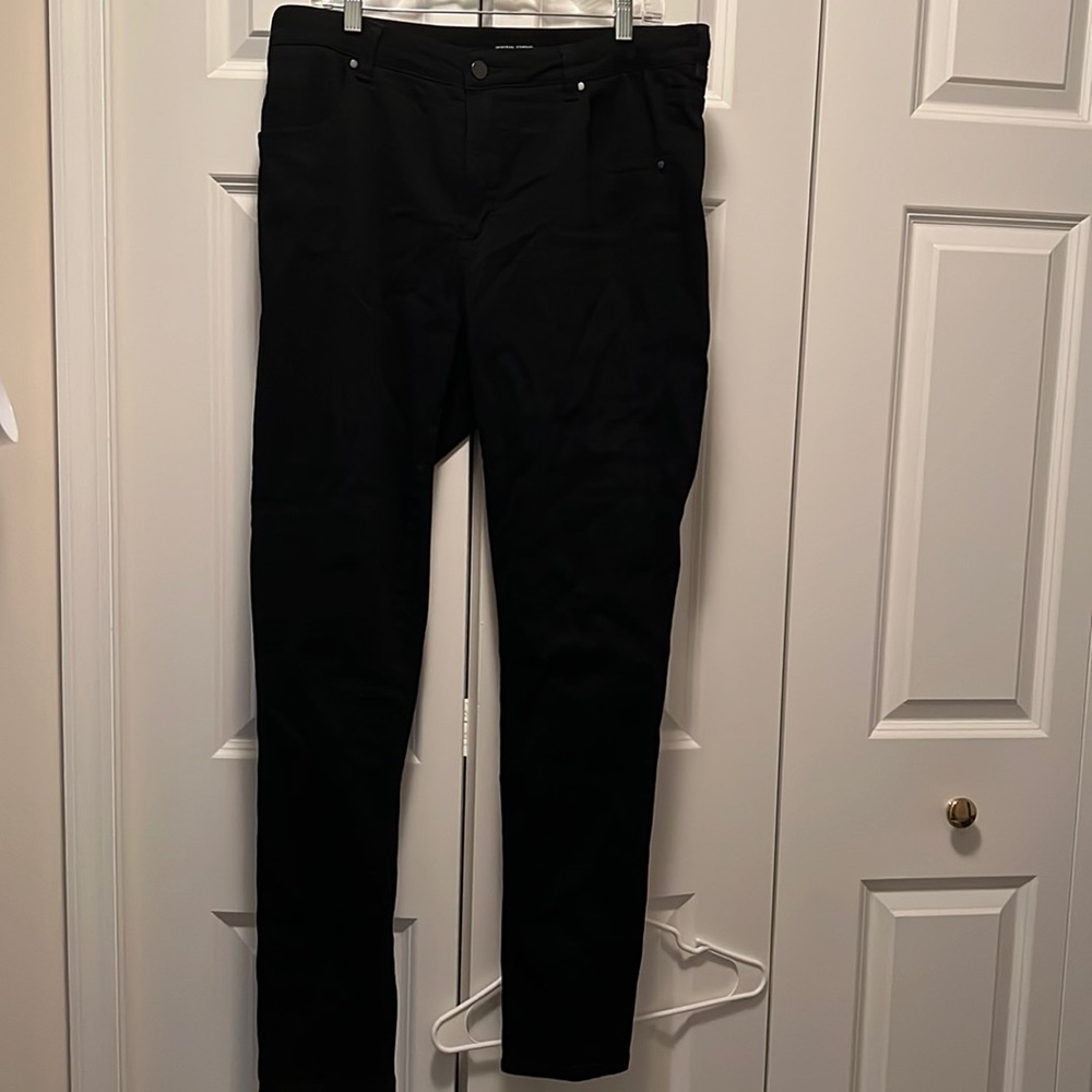 Size 16 - Mid-rise black skinny jeans